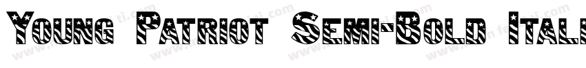 Young Patriot Semi-Bold Italic字体转换